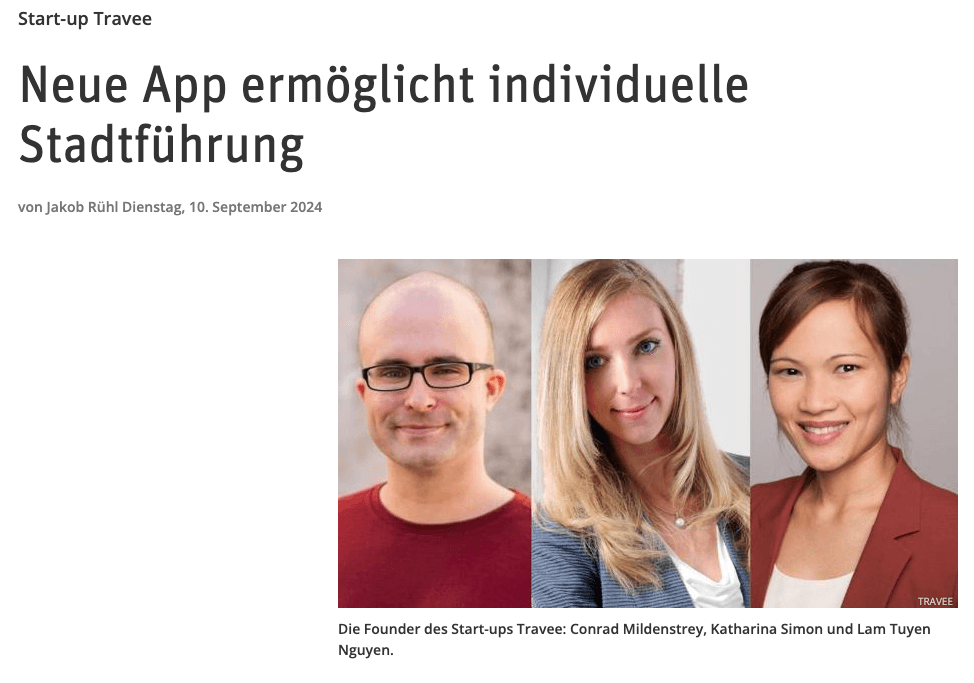 Travee in the Spotlight: Our App in fvw!